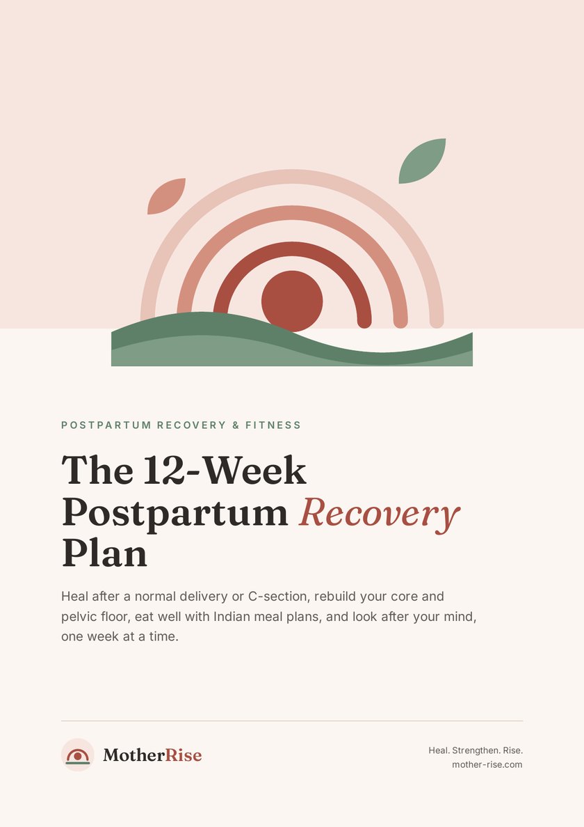 Cover of The 12-Week Postpartum Recovery Plan ebook by MotherRise